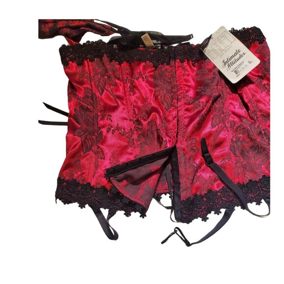 Red & Black Bustier Corset( 44) NWT - Picture 4 of 9
